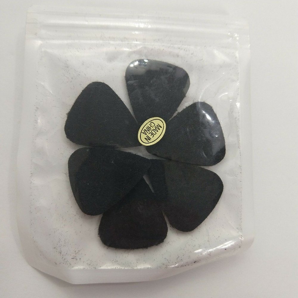 Ukulele Picks 6-pack Black New Eights Brand